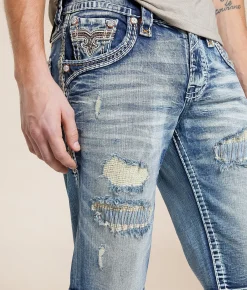 Bottoms|Shorts | Rock Revival Fabian 14" Stretch Short Fabian H203