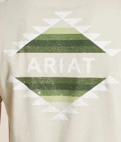 Tops|Graphic T-Shirts | Ariat Faded Blanket T-Shirt Natural