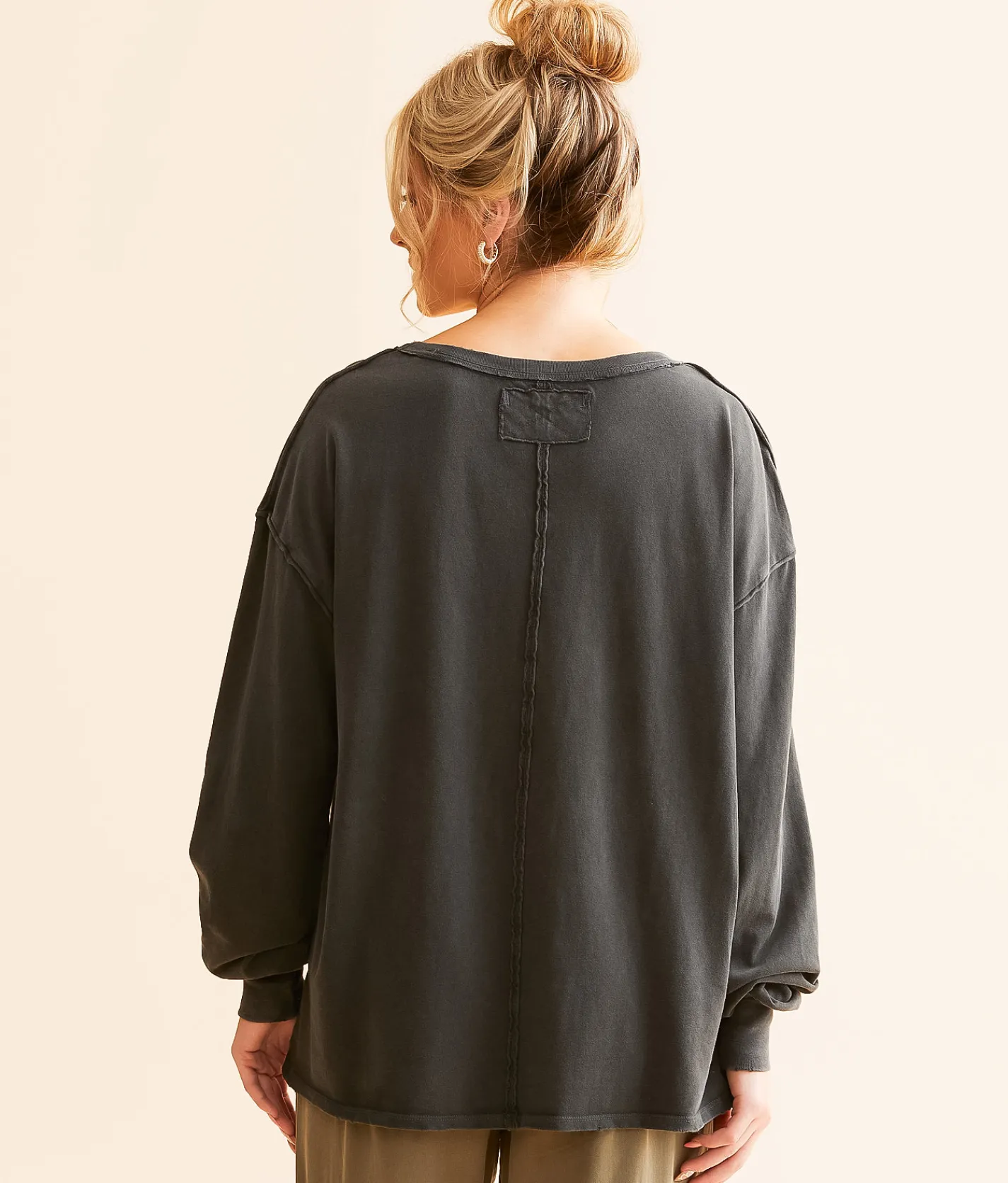 Free People Fade Into You T-Shirt Military Olive Outlet