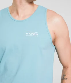 Tops | Maven Co-op Fading In Tank Top Aquifer