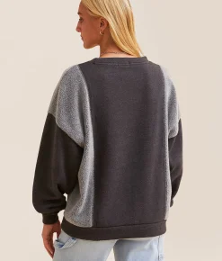 Tops | Modish Rebel Fairbanks Academy Pullover Charcoal