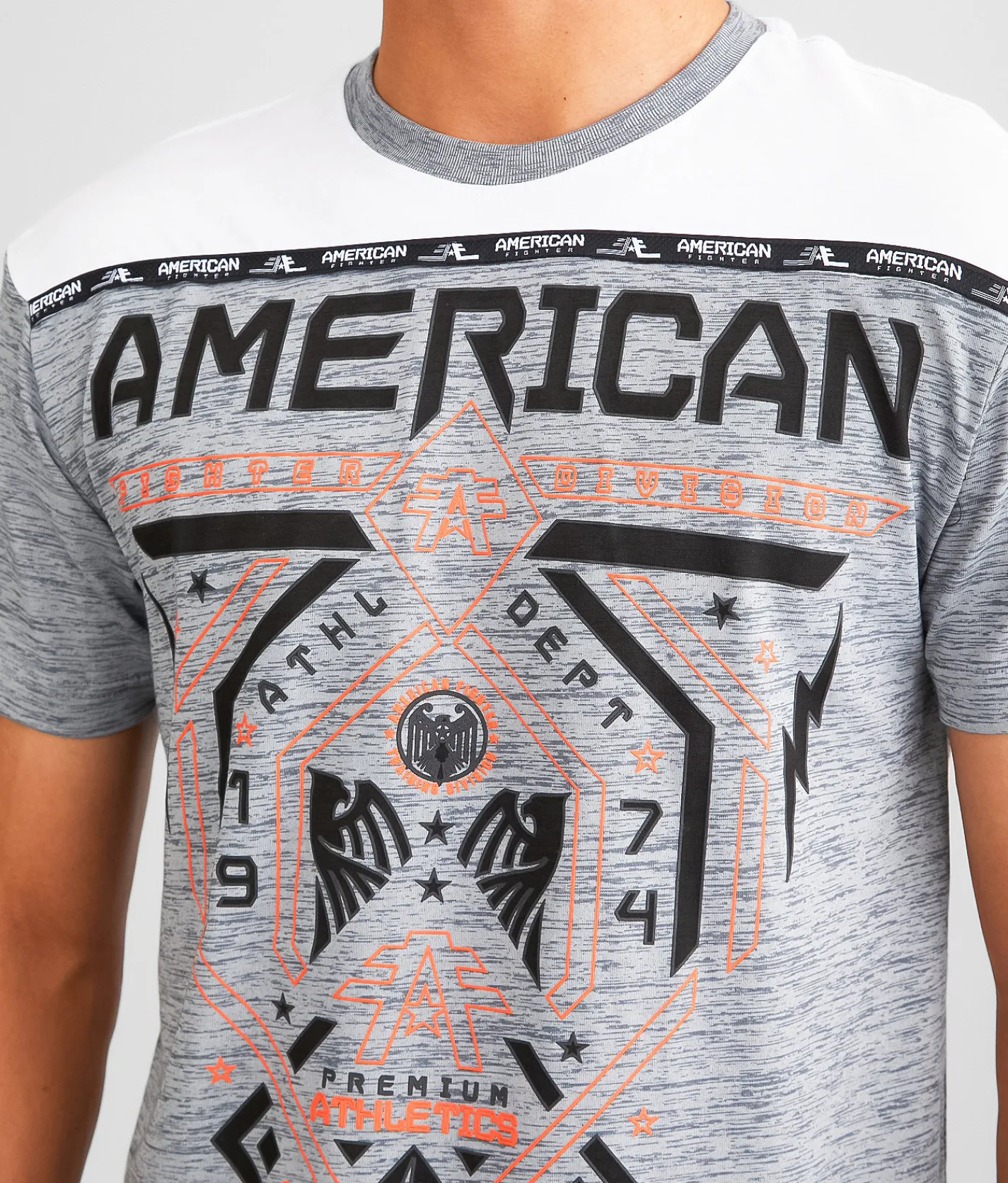 Graphic T-Shirts | American Fighter Fairbanks T-Shirt Heather Grey White