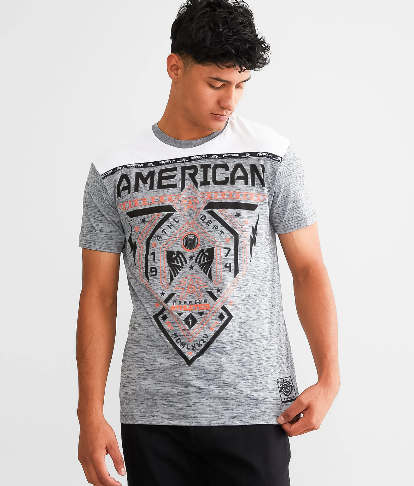 Graphic T-Shirts | American Fighter Fairbanks T-Shirt Heather Grey White