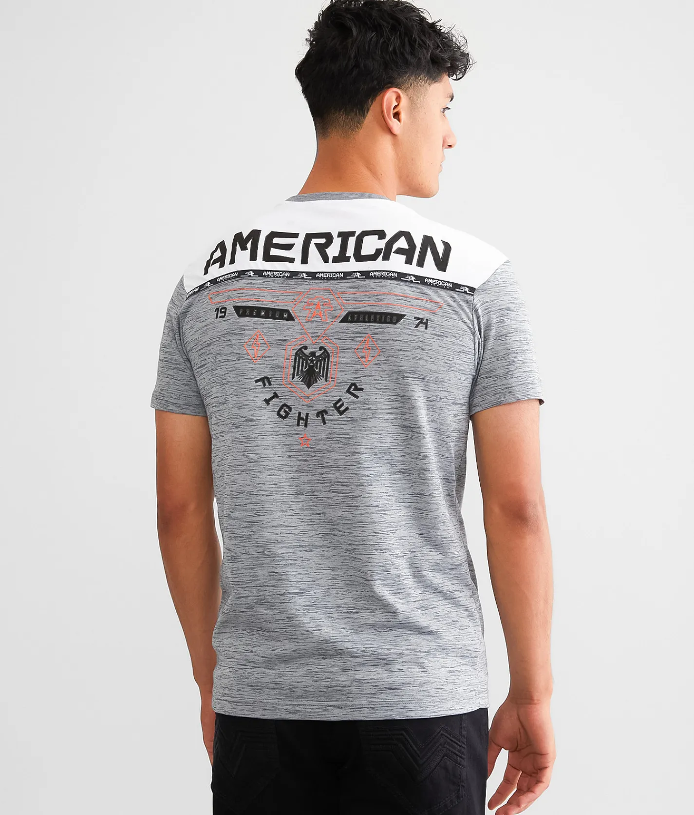 Graphic T-Shirts | American Fighter Fairbanks T-Shirt Heather Grey White