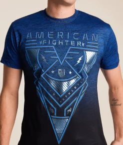 Tops|Graphic T-Shirts | American Fighter Fairchance T-Shirt Black Blue
