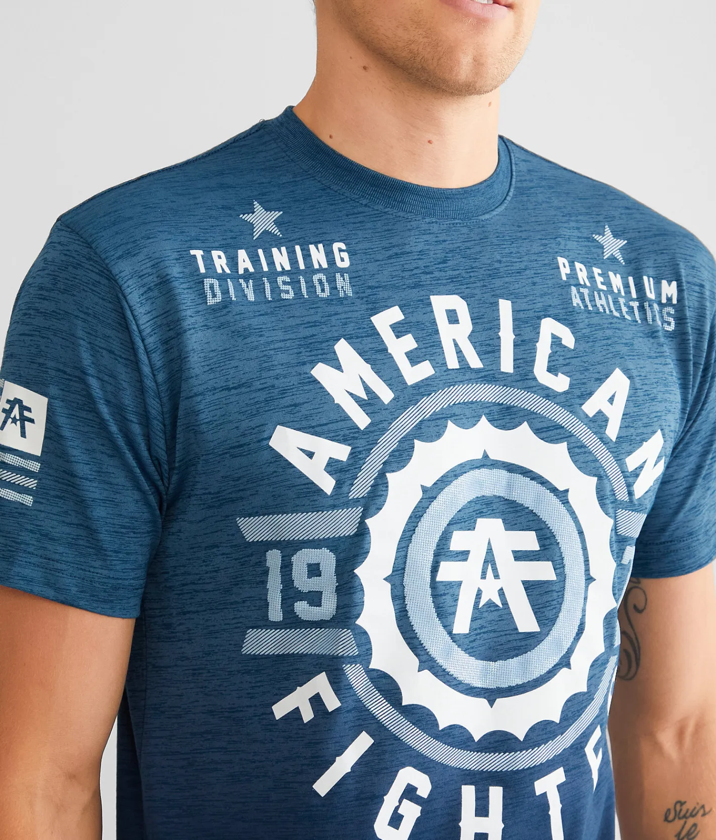 American Fighter Fair Grove T-Shirt Poseidon Blue Best