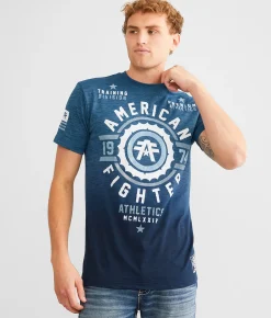 American Fighter Fair Grove T-Shirt Poseidon Blue Best