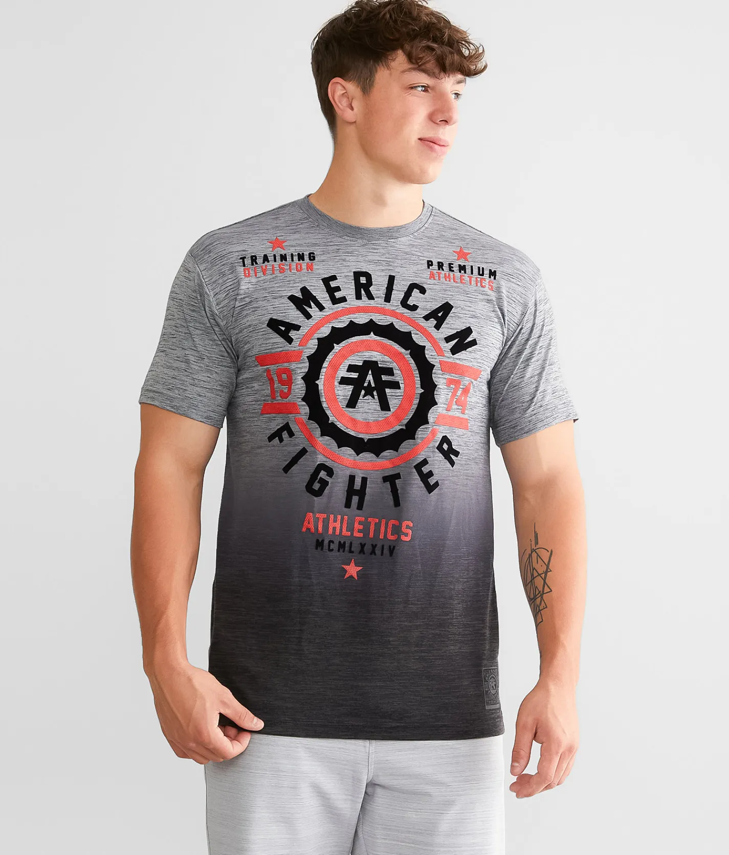 American Fighter Fair Grove T-Shirt Heather Grey Clearance