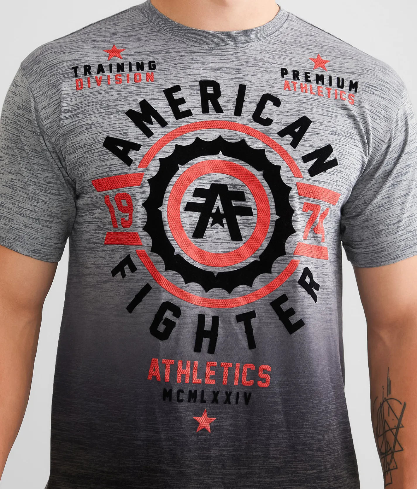 American Fighter Fair Grove T-Shirt Heather Grey Clearance