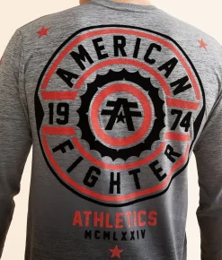 American Fighter Fair Grove T-Shirt Heather Grey Hot