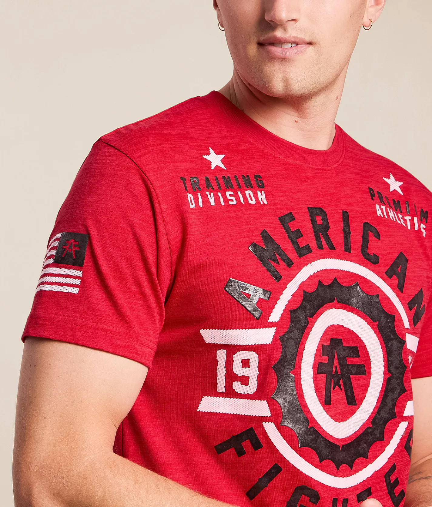 American Fighter Fair Grove T-Shirt Cherry Dark Cherry New