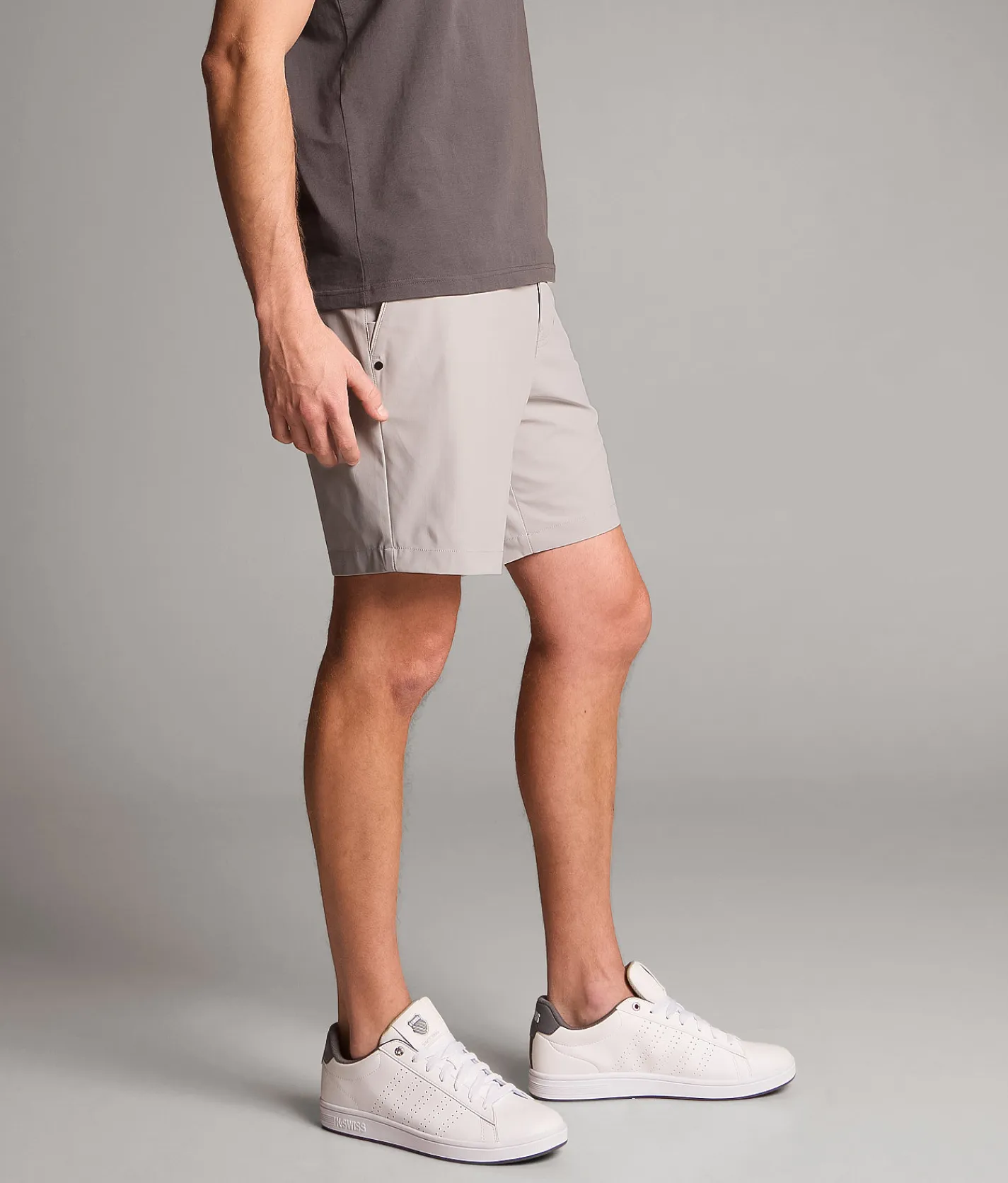 Bottoms|Shorts | Maven Co-op Fairway II Performance Short Light Grey
