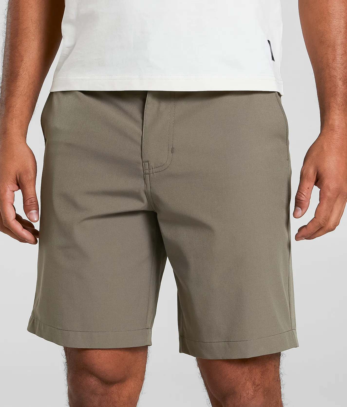 Bottoms|Activewear | Maven Co-op Fairway Performance Stretch Short Mushroom
