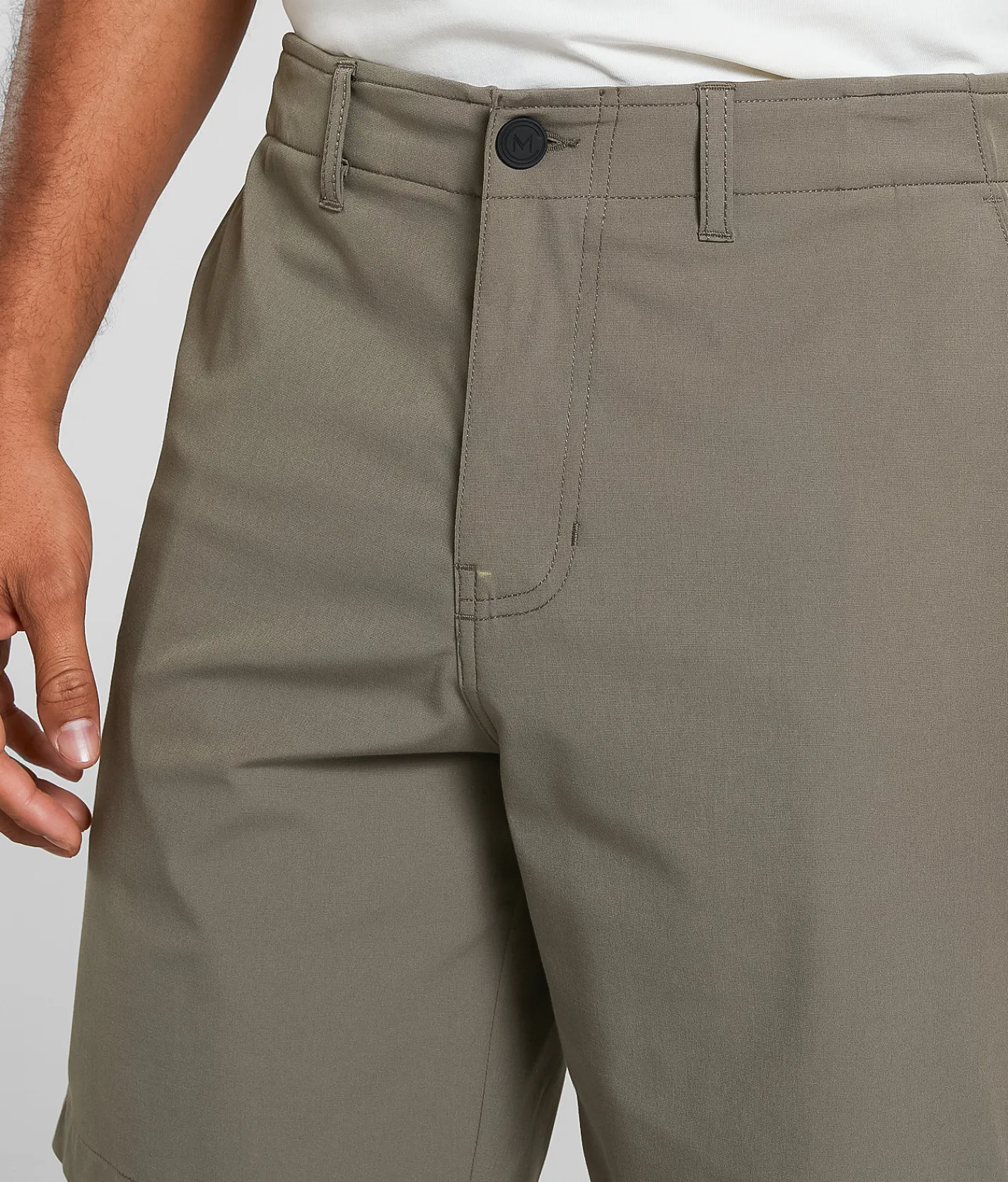 Bottoms|Activewear | Maven Co-op Fairway Performance Stretch Short Mushroom