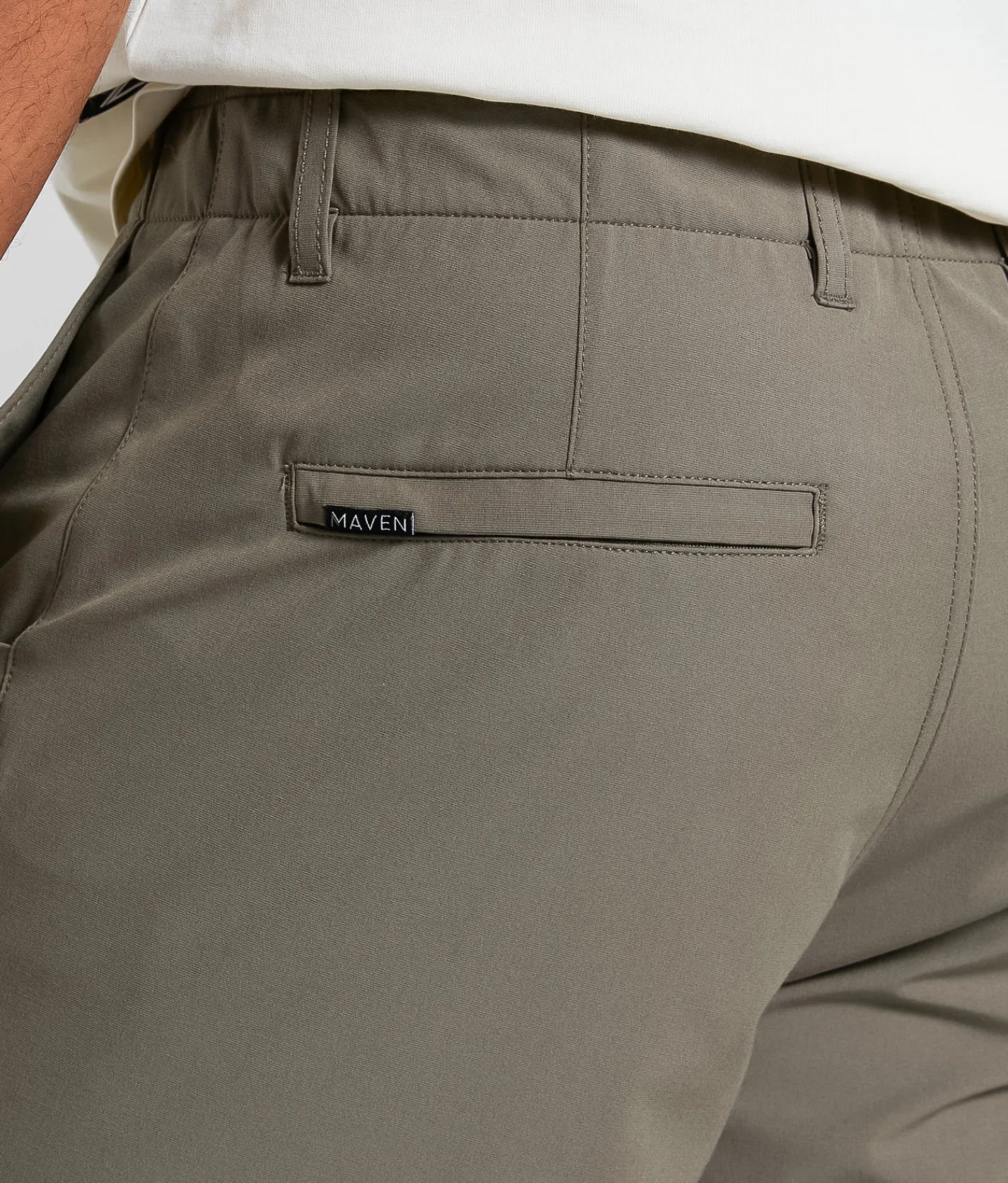 Bottoms|Activewear | Maven Co-op Fairway Performance Stretch Short Mushroom