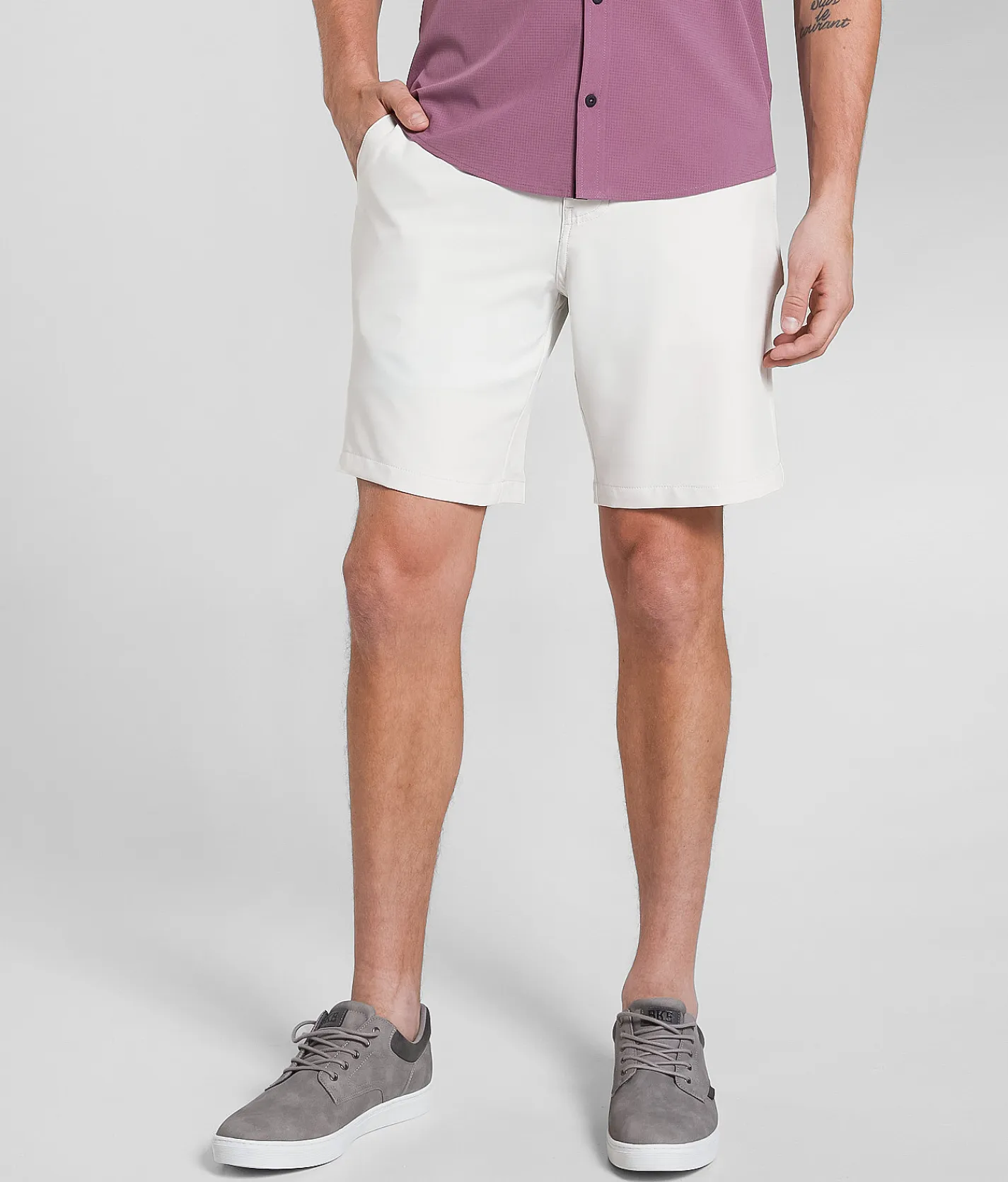 Maven Co-op Fairway Performance Stretch Short Off White Clearance