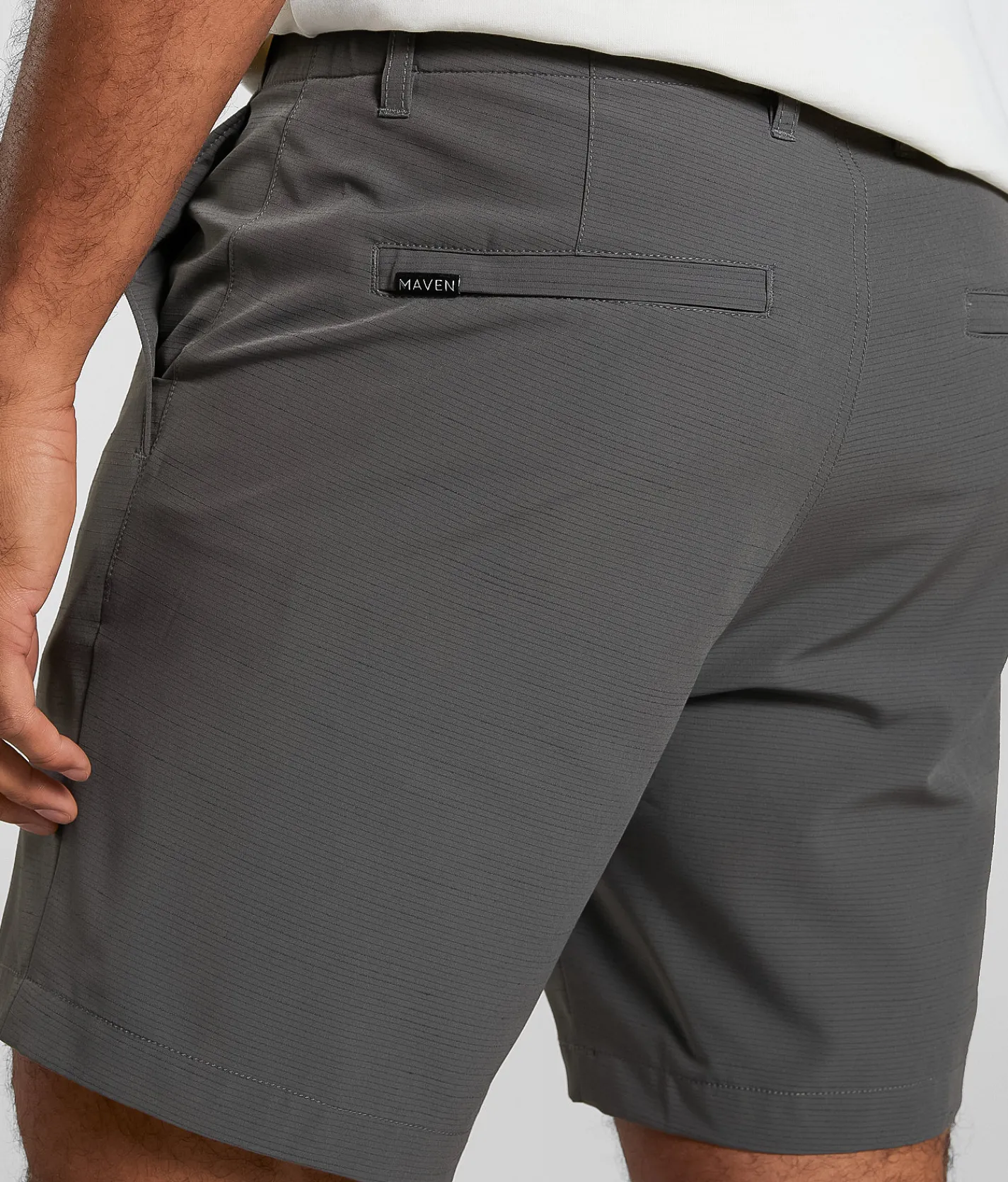 Bottoms|Activewear | Maven Co-op Fairway Performance Stretch Short Charcoal