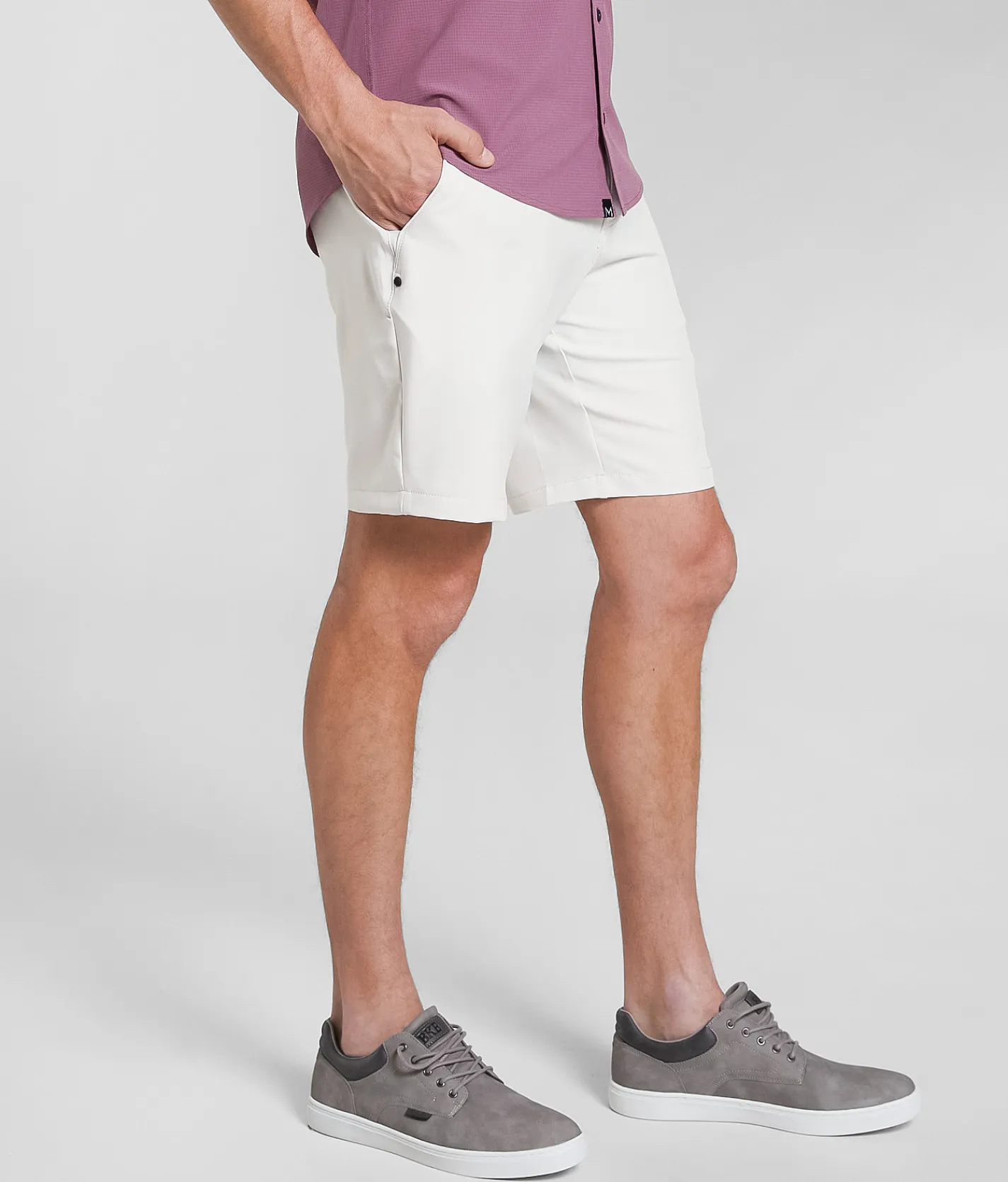 Shorts | Maven Co-op Fairway Performance Stretch Short Off White