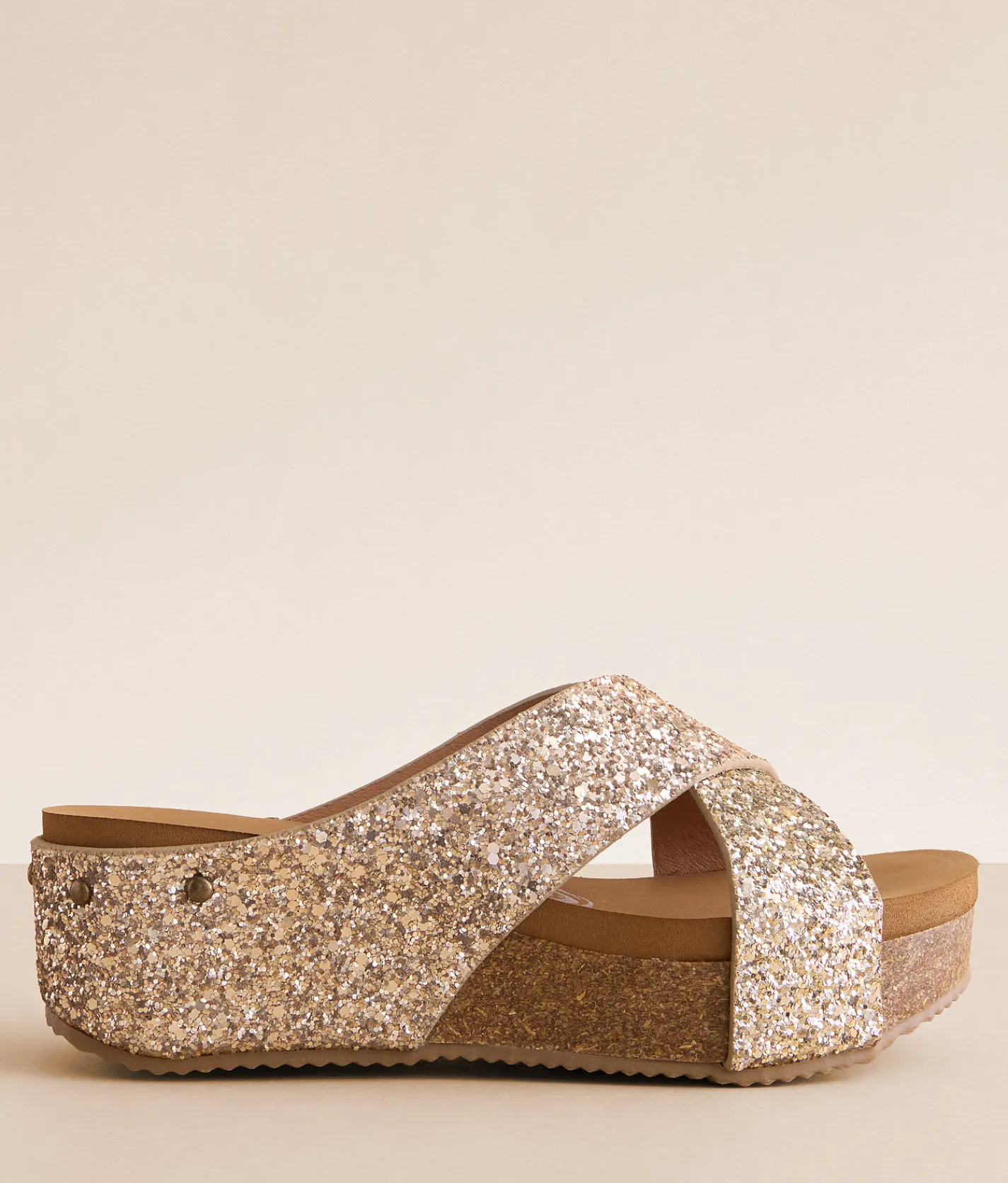 Shoes | Very G Faith Glitz Platform Sandal Gold