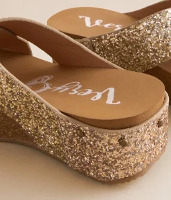 Shoes | Very G Faith Glitz Platform Sandal Gold