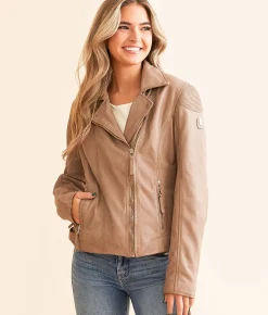 Tops|Coats & Jackets | Mauritius Faizel Leather Jacket Toffee