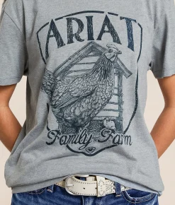 Tops | Ariat Family Farm T-Shirt Ice Berg