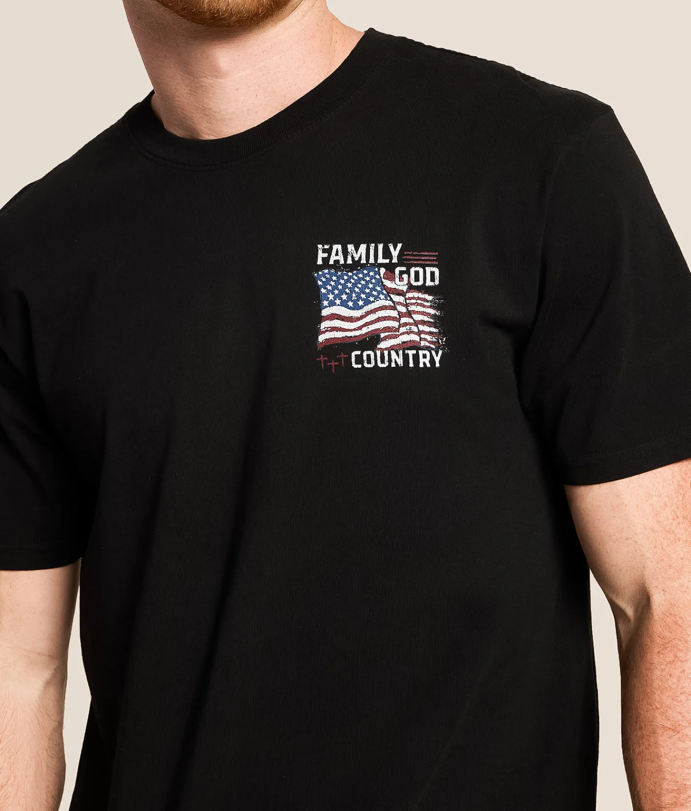 Howitzer Family Flag T-Shirt Black Outlet