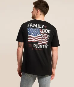 Howitzer Family Flag T-Shirt Black Outlet