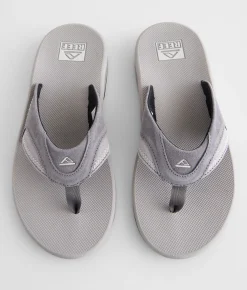 Reef Fanning Flip Grey Suede New