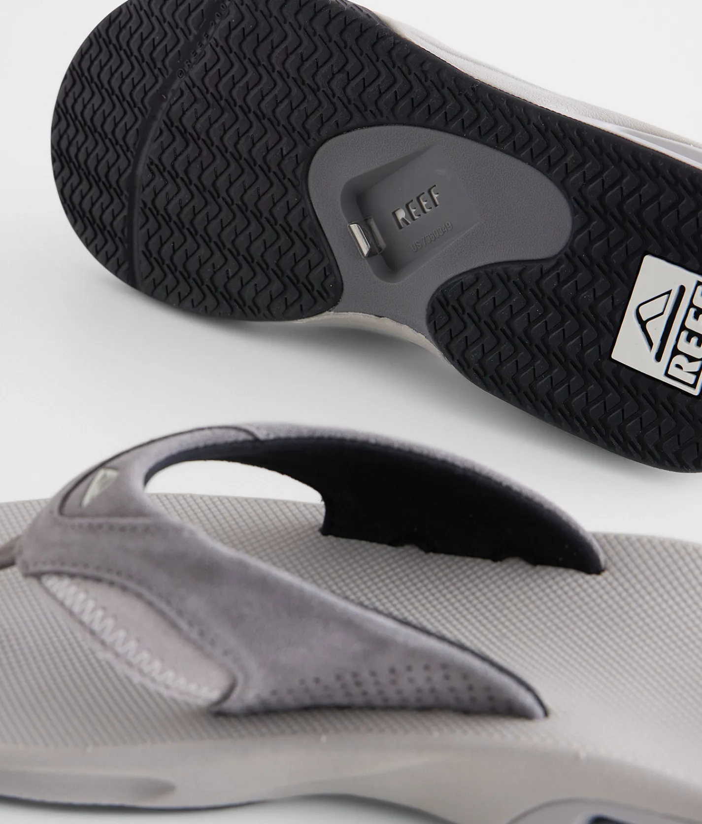 Reef Fanning Flip Grey Suede New