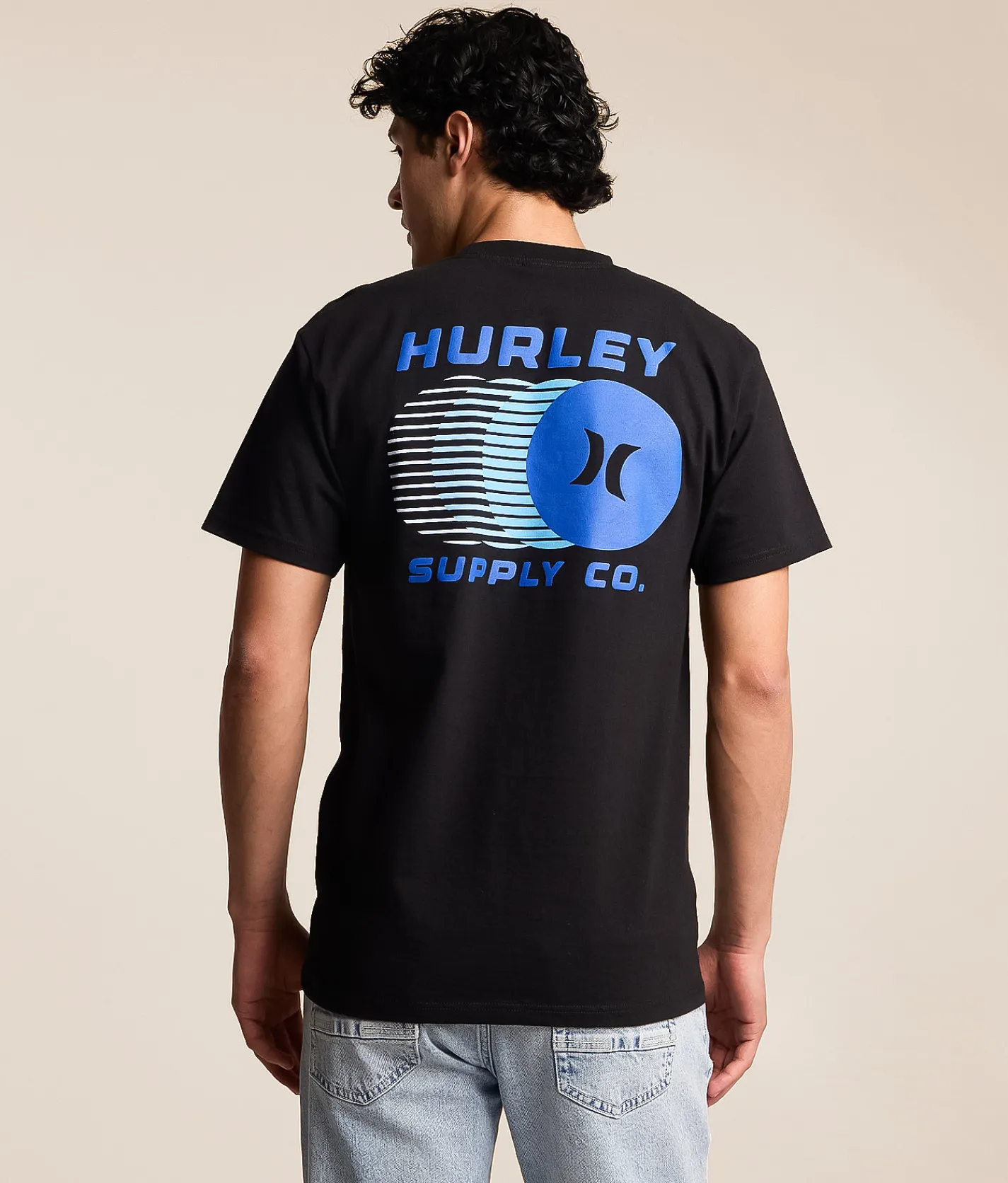 Tops|Graphic T-Shirts | Hurley Fast Circles T-Shirt Black