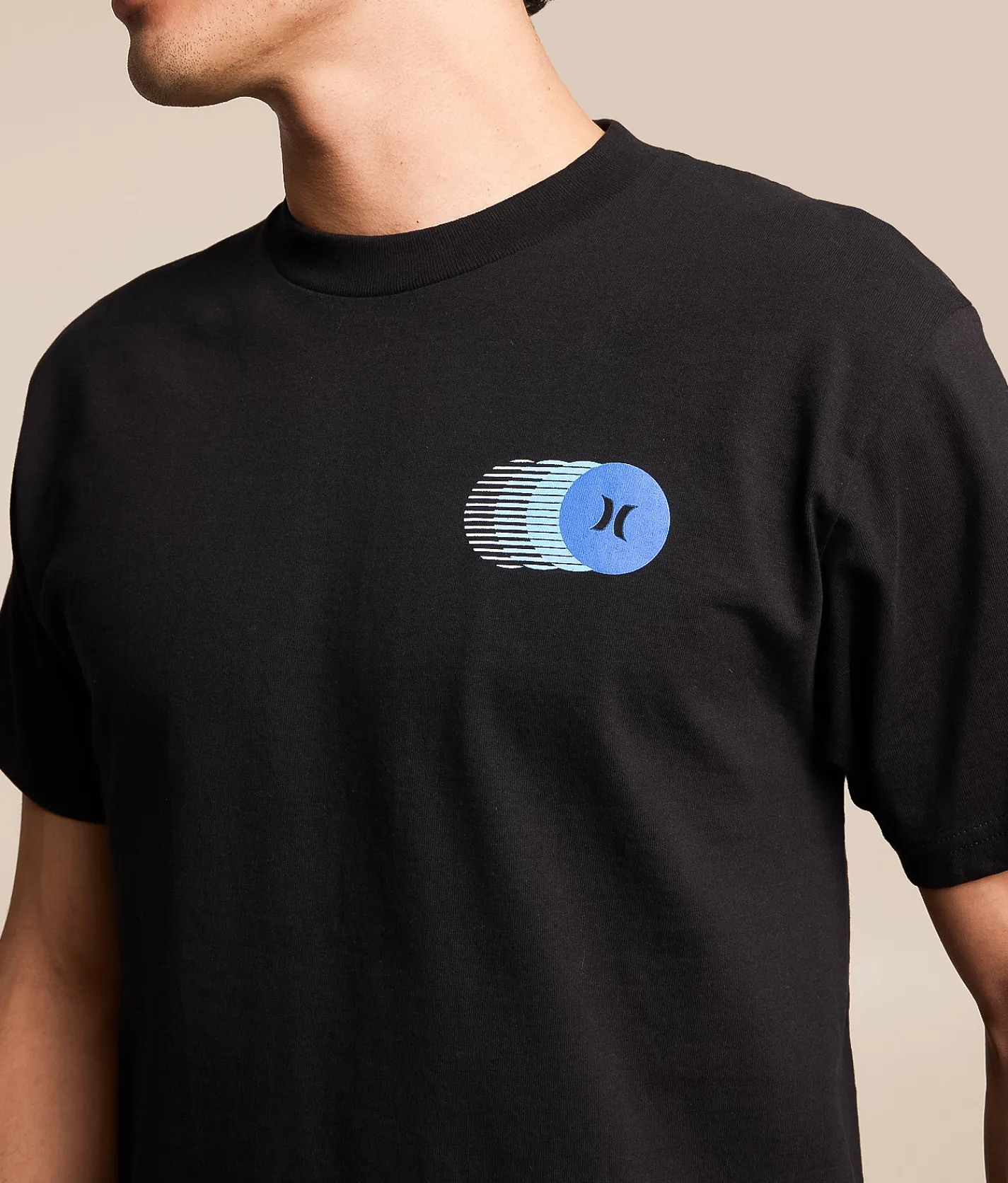 Tops|Graphic T-Shirts | Hurley Fast Circles T-Shirt Black