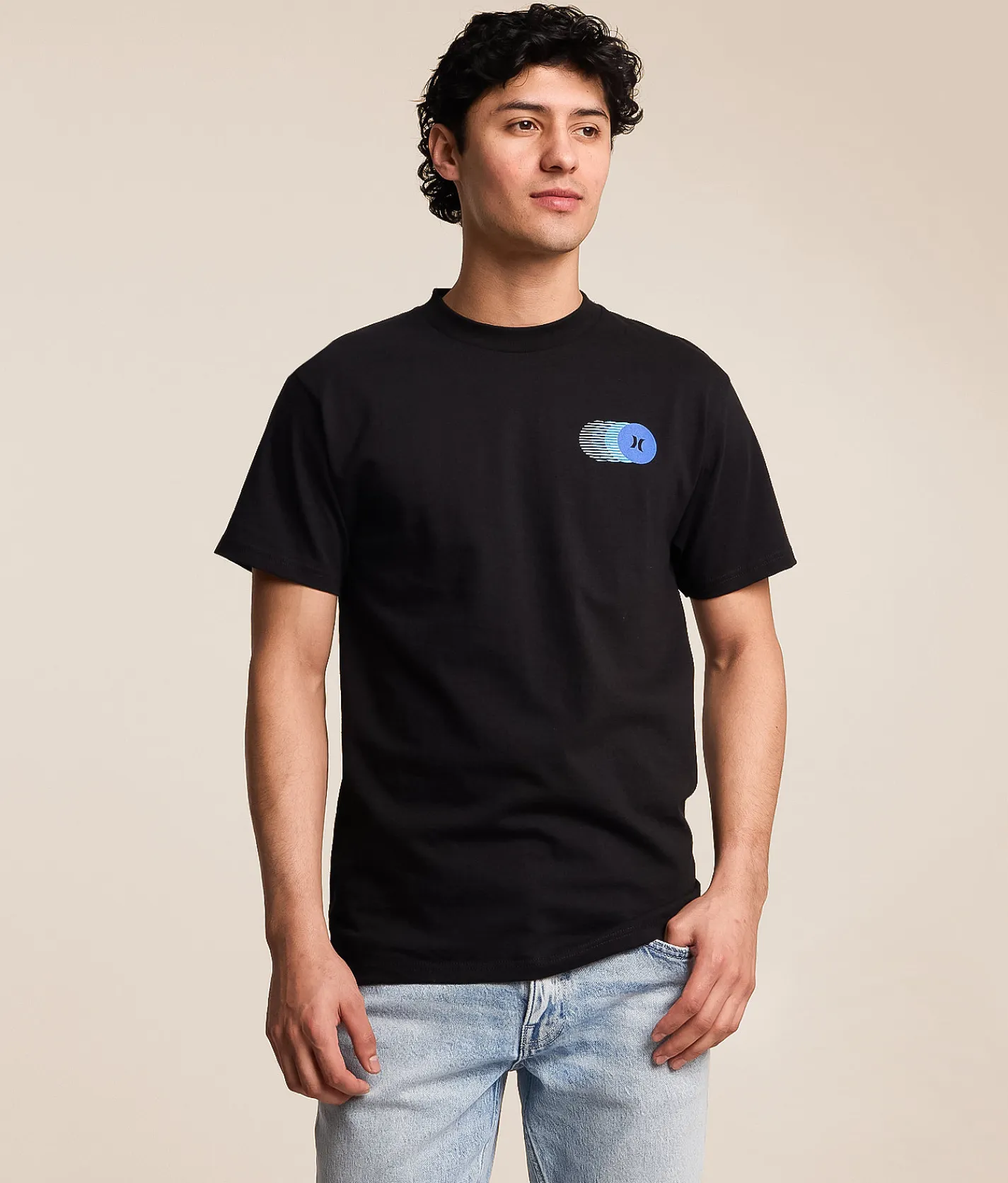 Tops|Graphic T-Shirts | Hurley Fast Circles T-Shirt Black