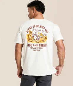 Graphic T-Shirts | Sendero Provisions Co. Fast Horse T-Shirt Vintage White