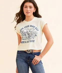 Sendero Provisions Co. Fast Horse T-Shirt Vintage White Hot