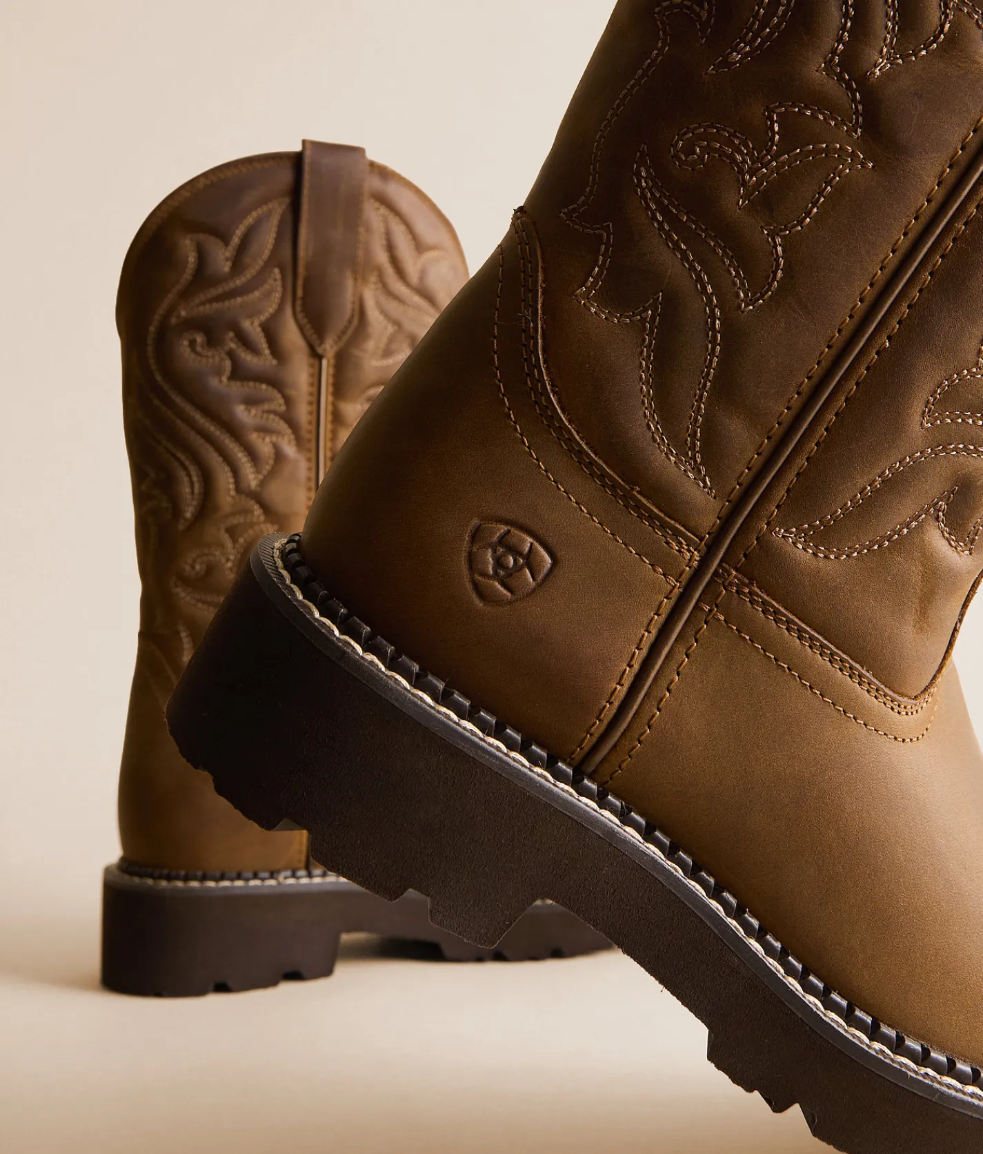 Ariat Fatbaby Dawn Leather Western Boot Distressed Brown