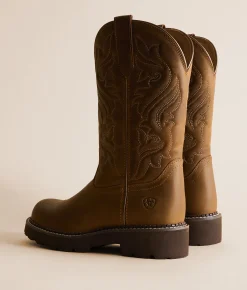 Ariat Fatbaby Dawn Leather Western Boot Distressed Brown