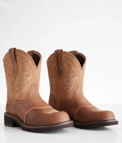 Ariat Fatbaby Heritage Dapper Leather Western Boot Wicker Walnut New
