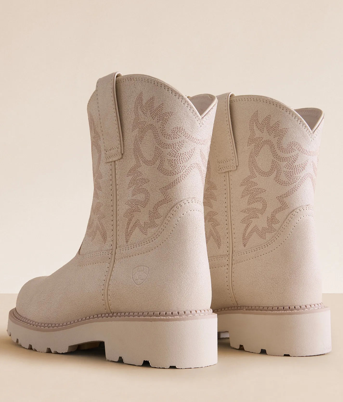 Ariat Fatbaby® Leather Western Boot Distressed Ivory Online