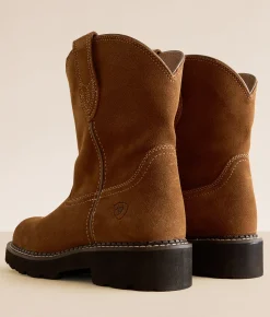 Ariat Fatbaby Slouchy Leather Western Boot Crushed Peanut Hot