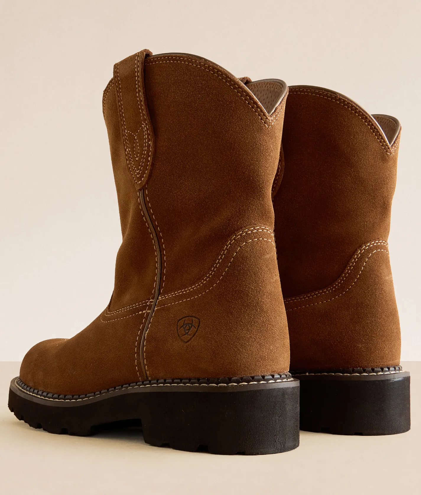 Ariat Fatbaby Slouchy Leather Western Boot Crushed Peanut Hot