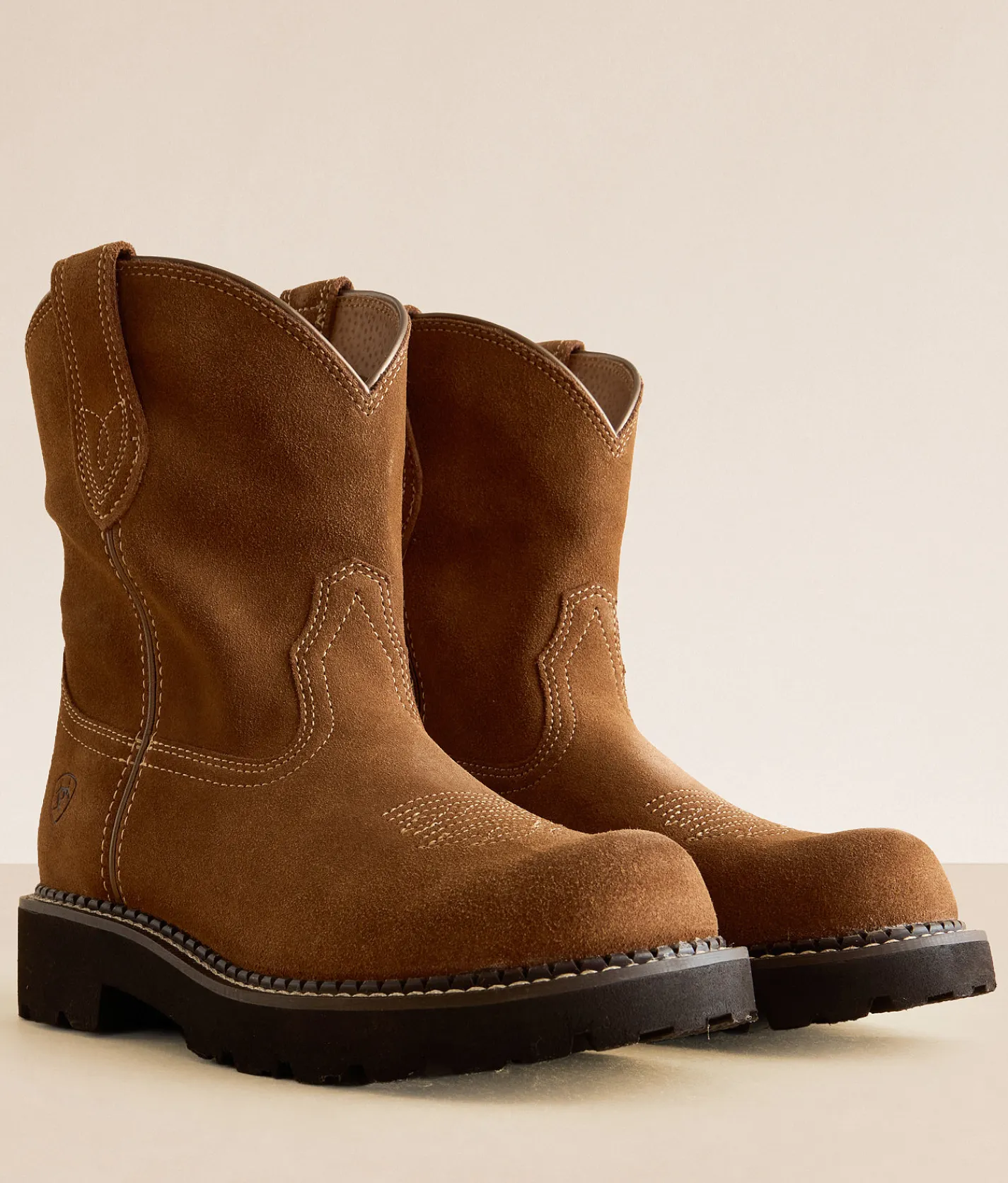 Ariat Fatbaby Slouchy Leather Western Boot Crushed Peanut Hot