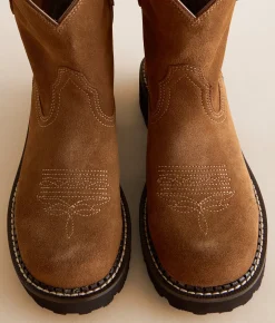 Ariat Fatbaby Slouchy Leather Western Boot Crushed Peanut Hot