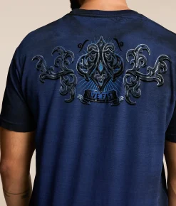 Affliction Fate Obscure T-Shirt Blue Depths