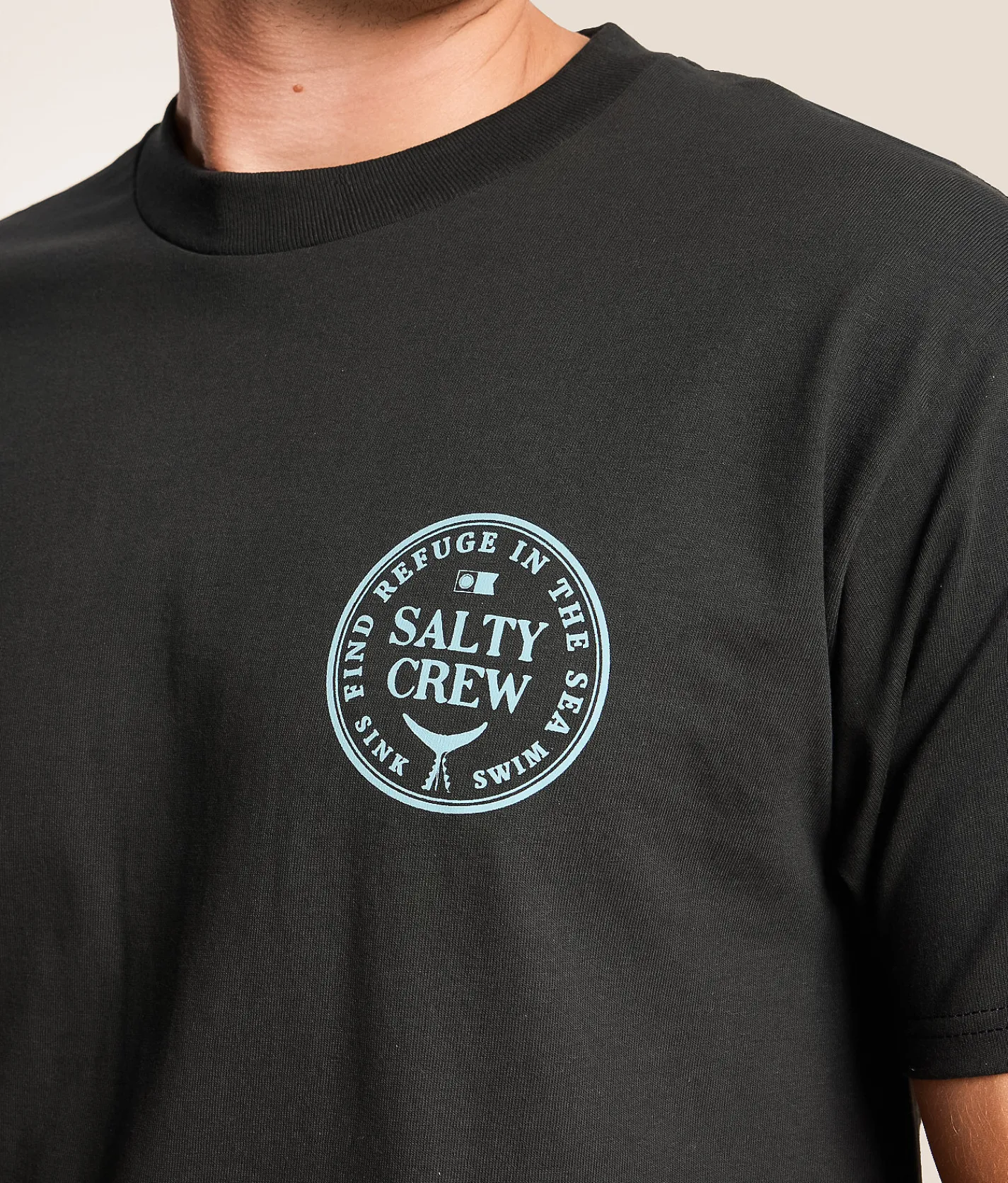 Salty Crew Fathom T-Shirt Vintage Black Outlet