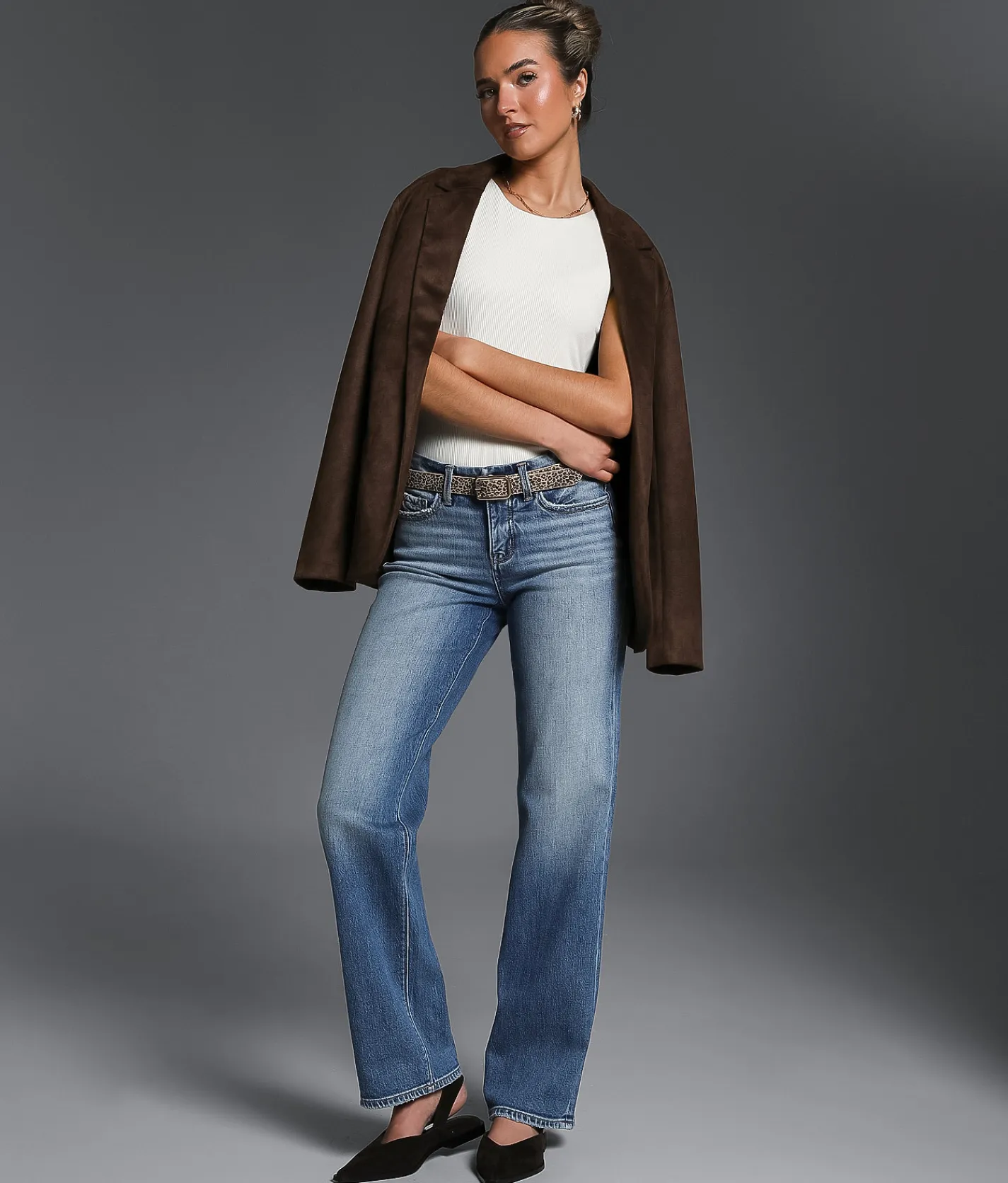 Tops|Coats & Jackets | Buckle Black Faux Suede Blazer Hot Fudge