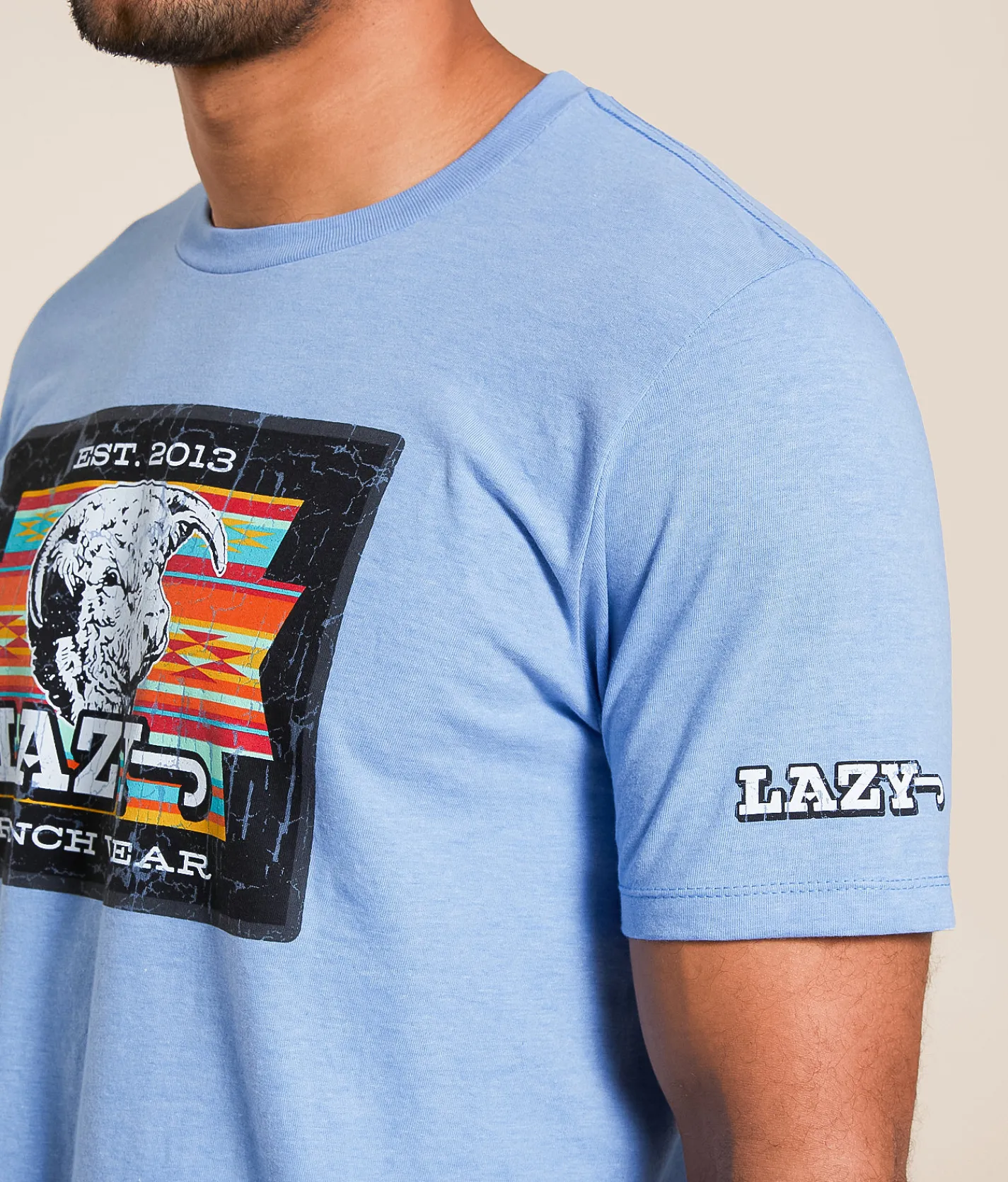 Graphic T-Shirts | Lazy J Ranch Wear Feedyard T-Shirt Light Blue