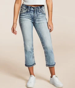 Jeans|Bottoms | Rock Revival Fenelly Universal Cuffed Stretch Capri Jean Fenelly NP200