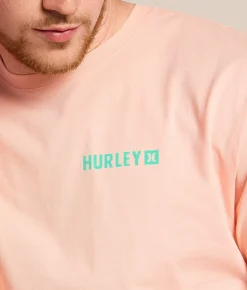 Hurley Fern Gradient T-Shirt Candy Pink Outlet