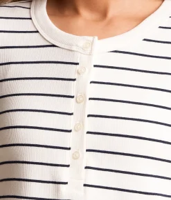 Tops | Z Supply Ferris Striped Henley White